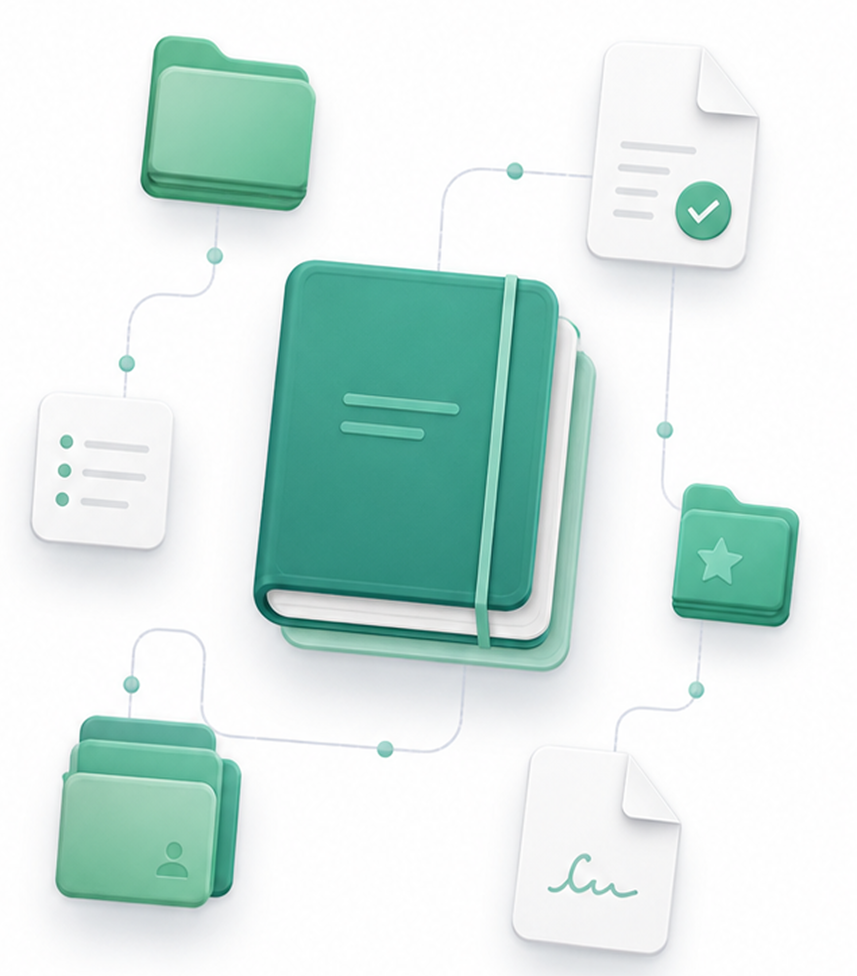 Secure document workspace illustration